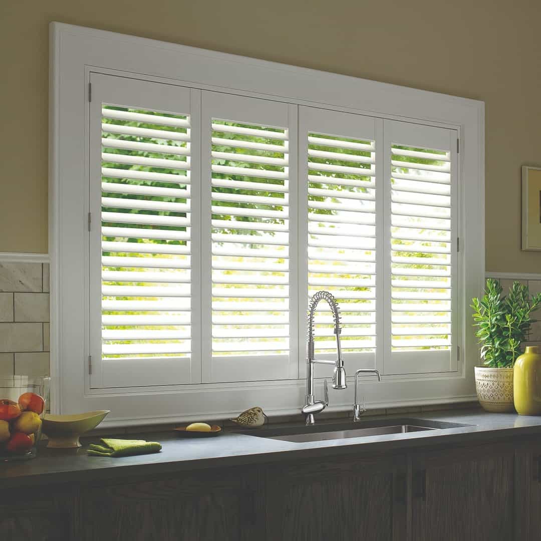 Palm Beach™ Polysatin™ Shutters Miami, Florida (FL) the best window coverings for high windows.