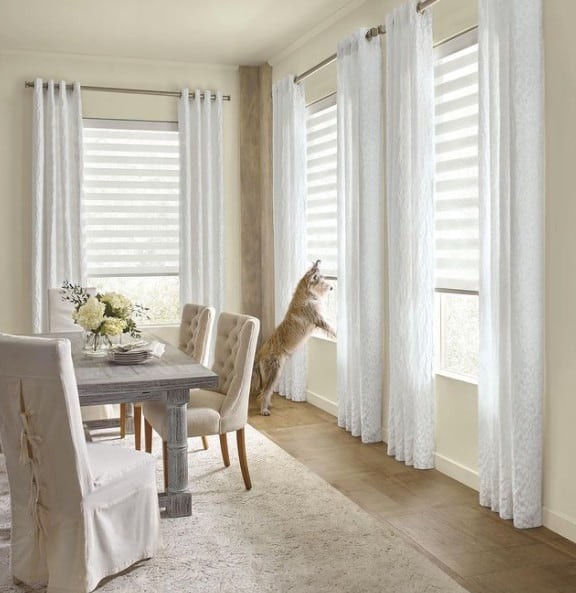 Hunter Douglas Designer Banded Shades, roller shades, blackout shades, roller blinds Near Miami, Florida (FL)