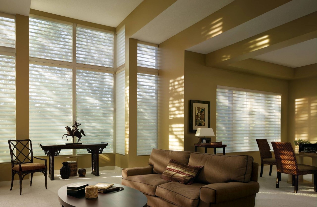 Silhouette® Sheer Shades in a living room near Miami, FL